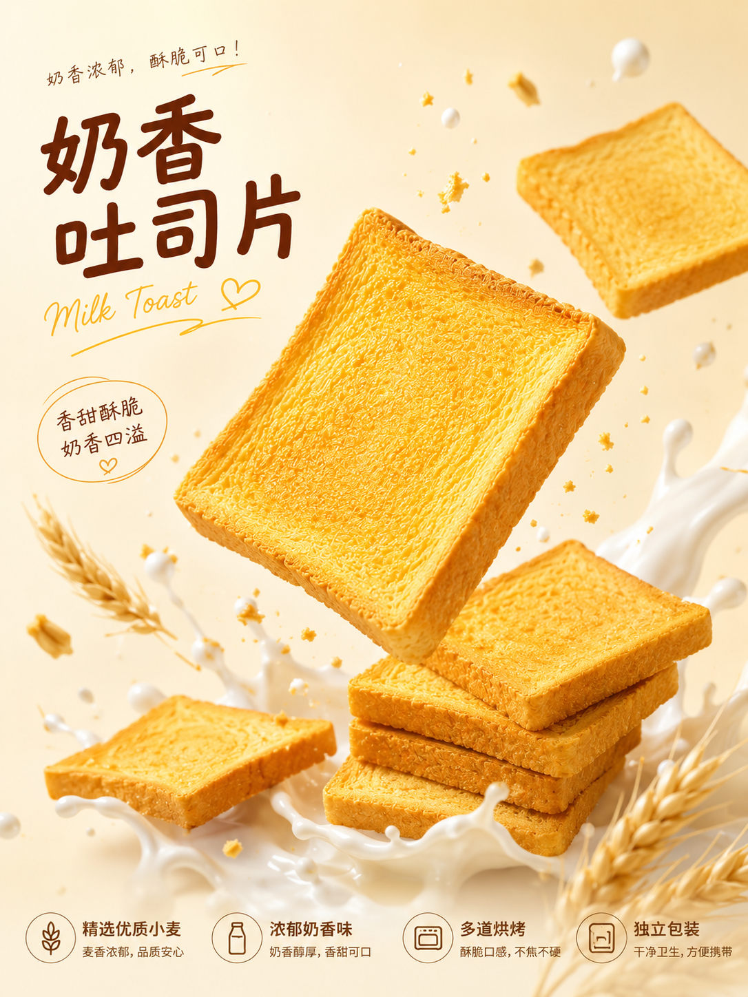 奶香吐司片